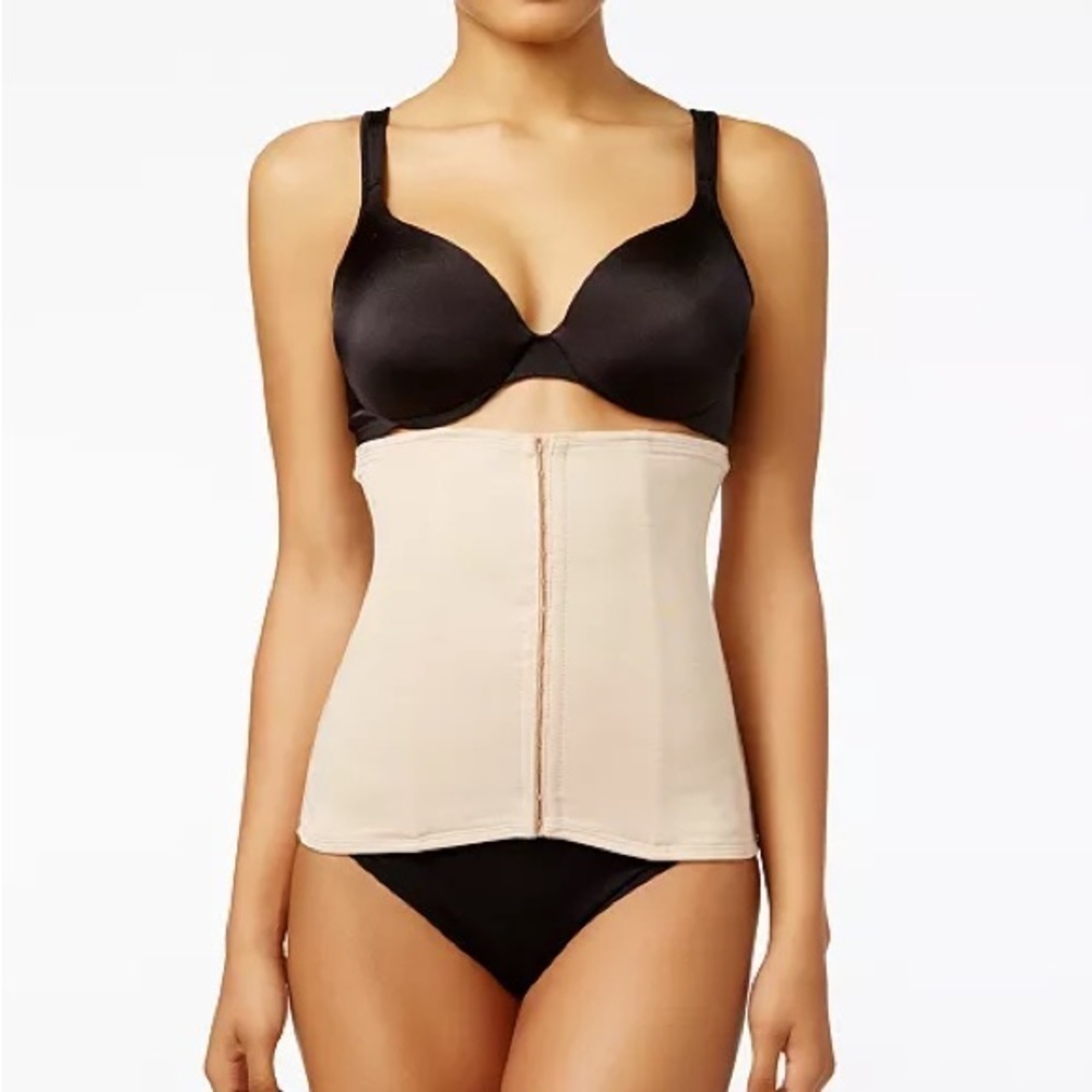 MIRACLESUIT Inches Off Waist Cincher Medium Beige/Nude Shapewear, Size XL